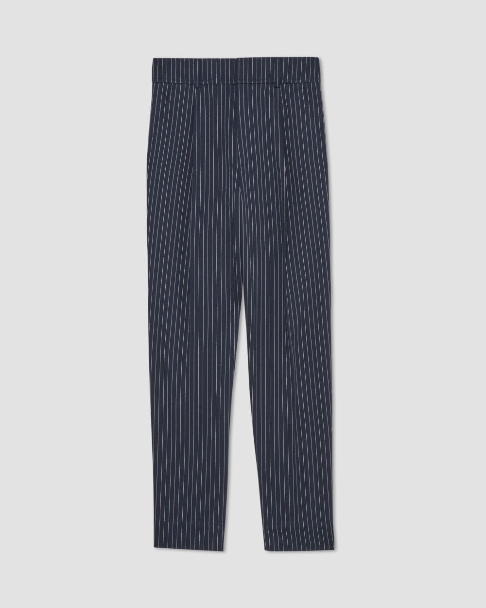The Draper Tapered Pant in Buttersmooth in Navy / Bone — alternate view