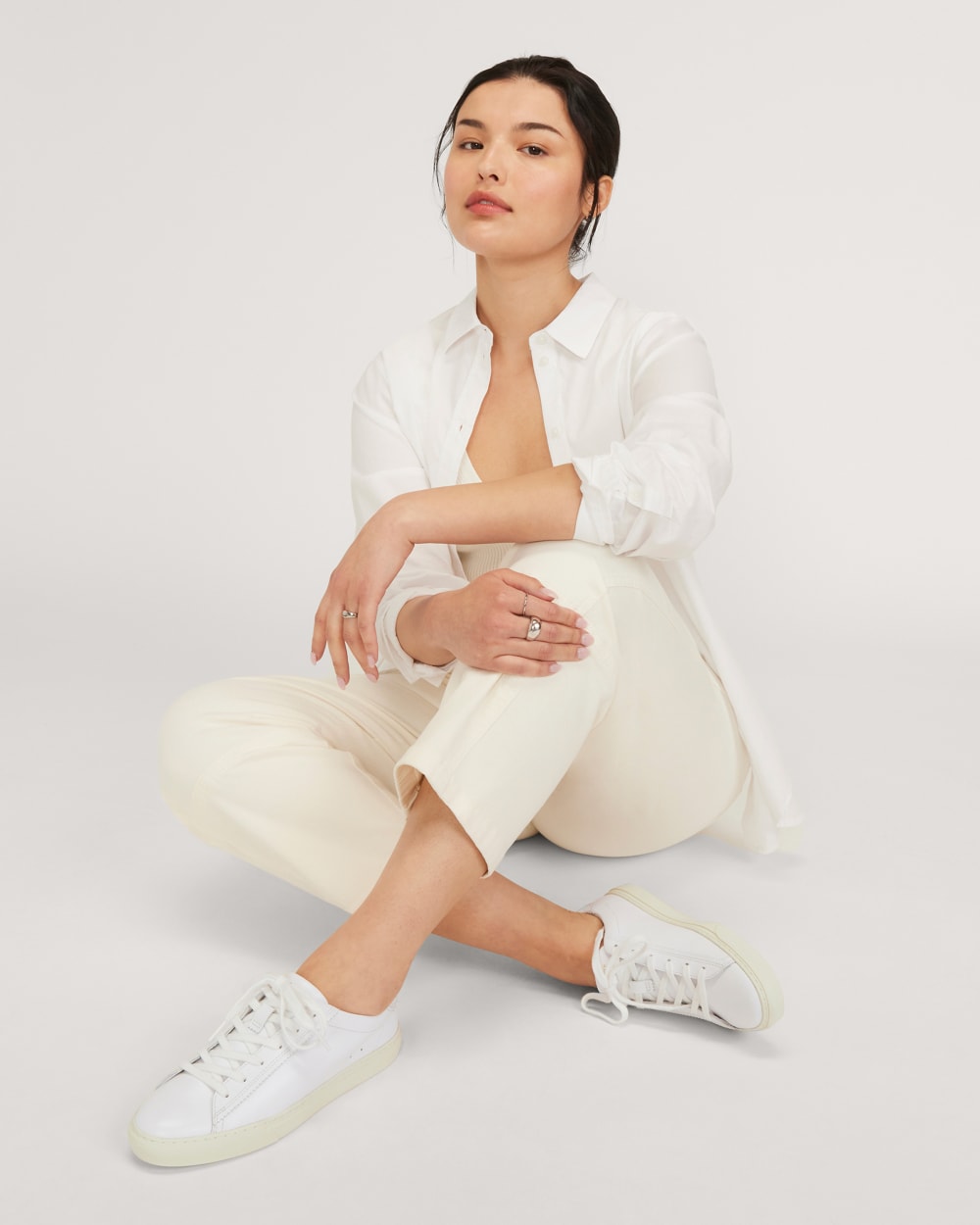 The Day Sneaker in White — detail view