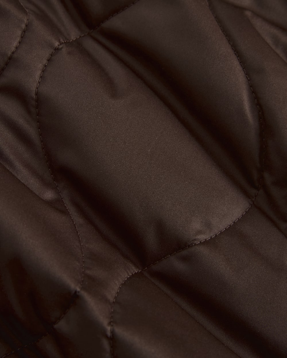 ReNew Quilted Vest in Coffee Bean — detail view