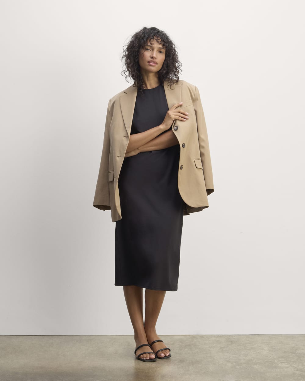 The Form Dress in Black — front view