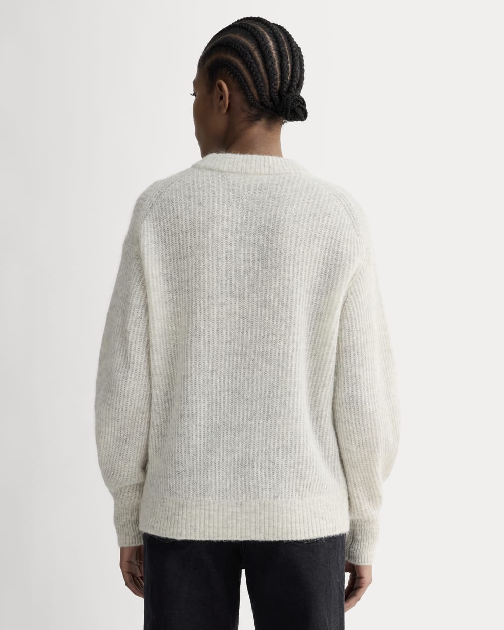 The Cocoon Crew in Alpaca in Almond — detail view