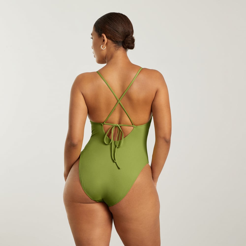 The String One-Piece in Pepper — detail view