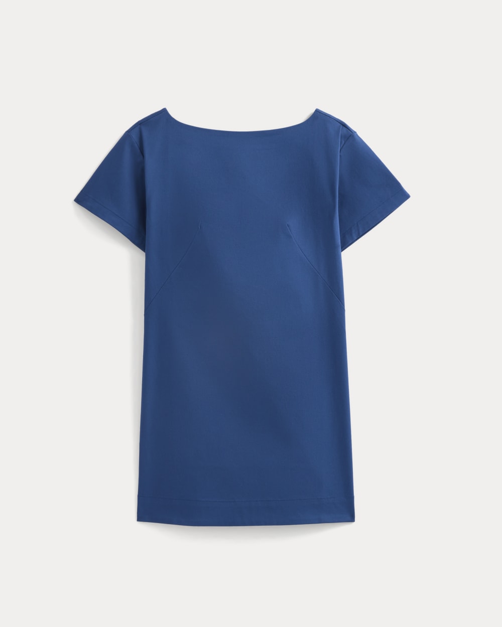 Boatneck Mini Dress in Estate Blue — alternate view