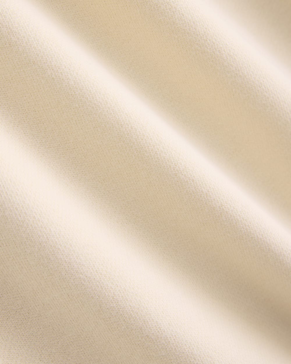 Lightweight Terry Oversized Tee in Parchment — detail view