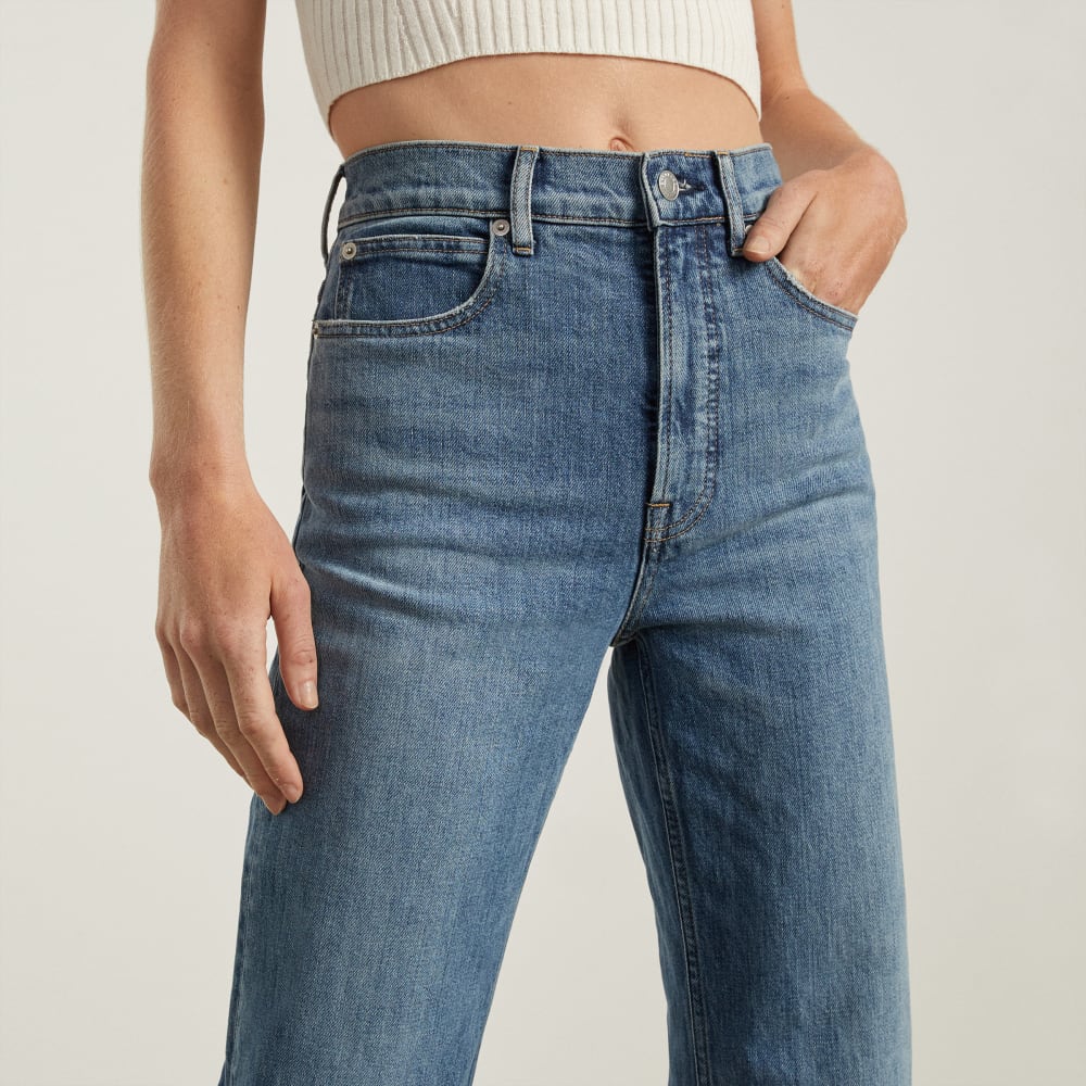 The Way-High® Jean in Folsom Blue — detail view