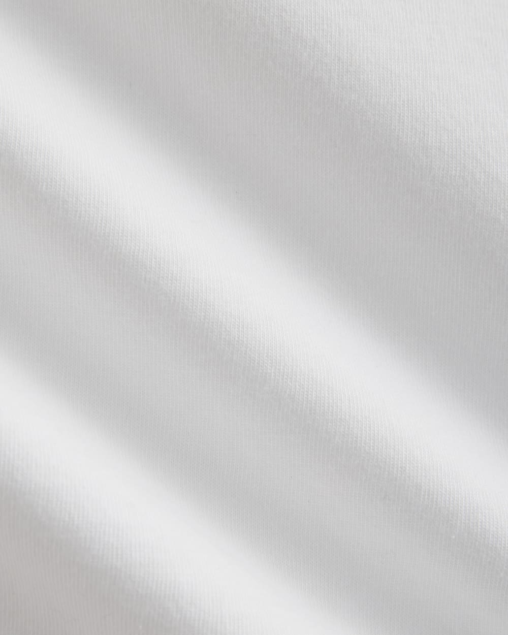 Slouchy Turtleneck In Essential Cotton in White — detail view