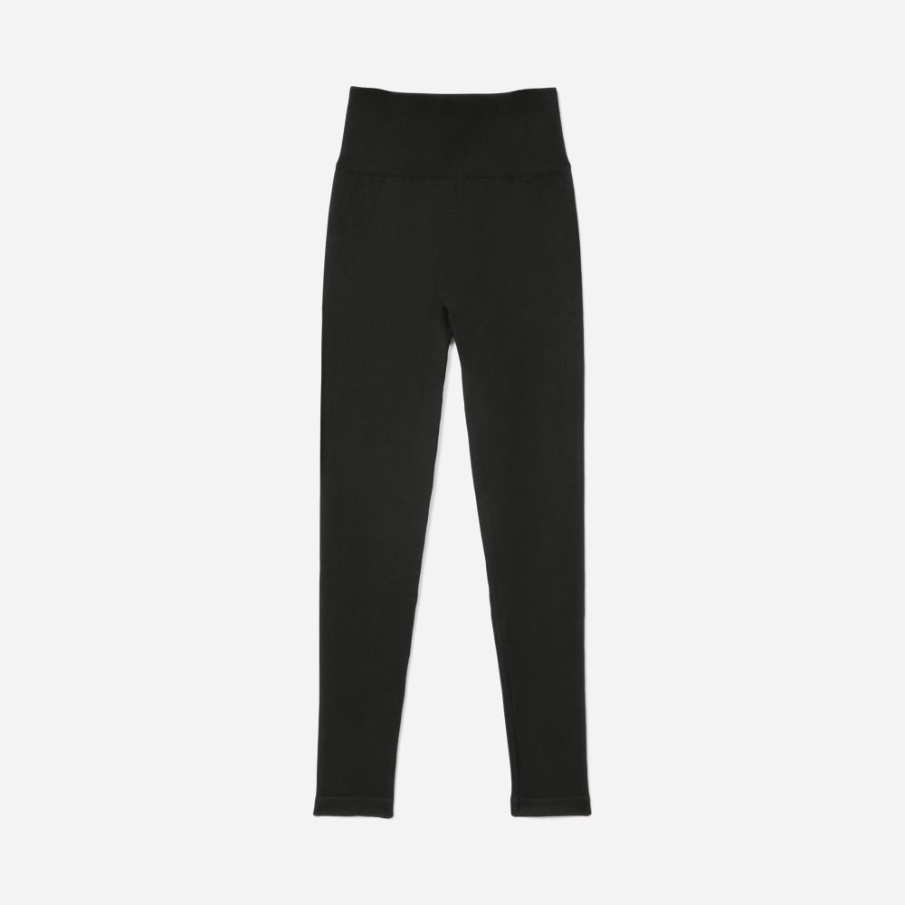 The Seamless Legging in Black — front view