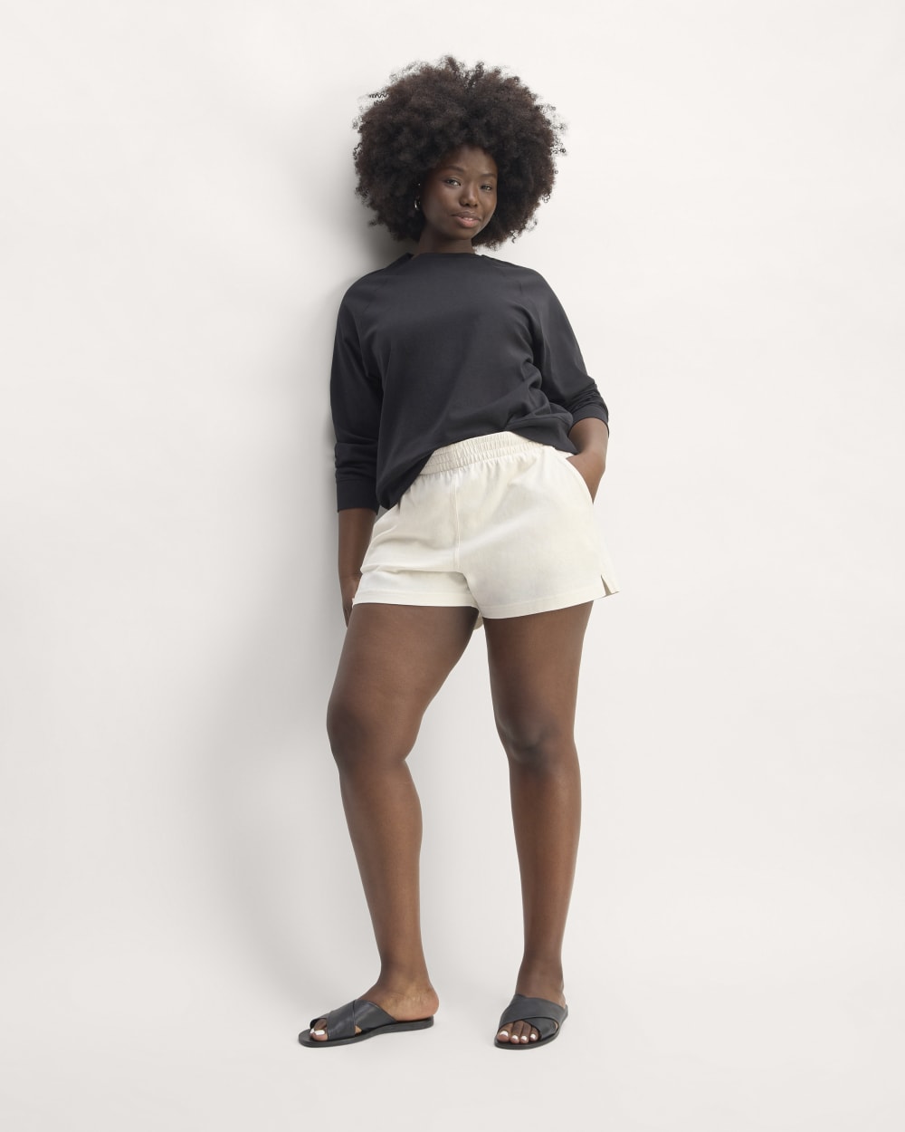 The Off-Duty Short in Bone — front view