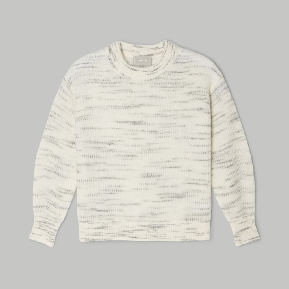 The Cocoon Crew in Alpaca in Light Grey Heather — alternate view