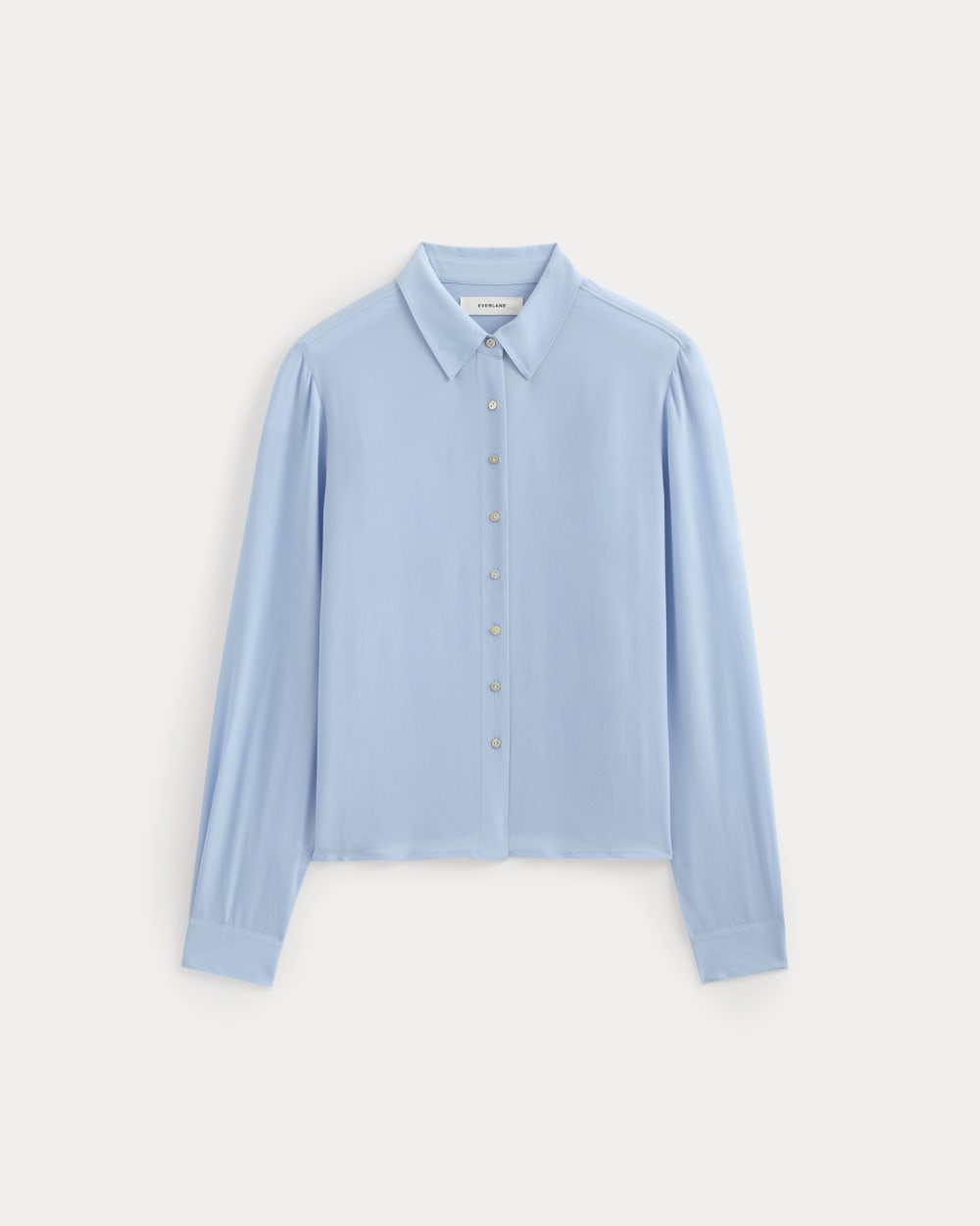 Shrunken Top in Washable Silk in Open Air Blue — alternate view