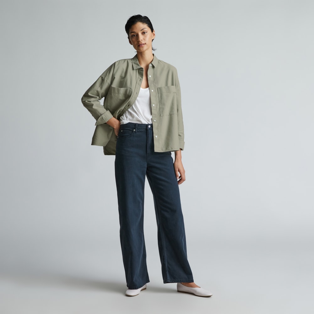 The Boxy Oxford in Seagrass — detail view