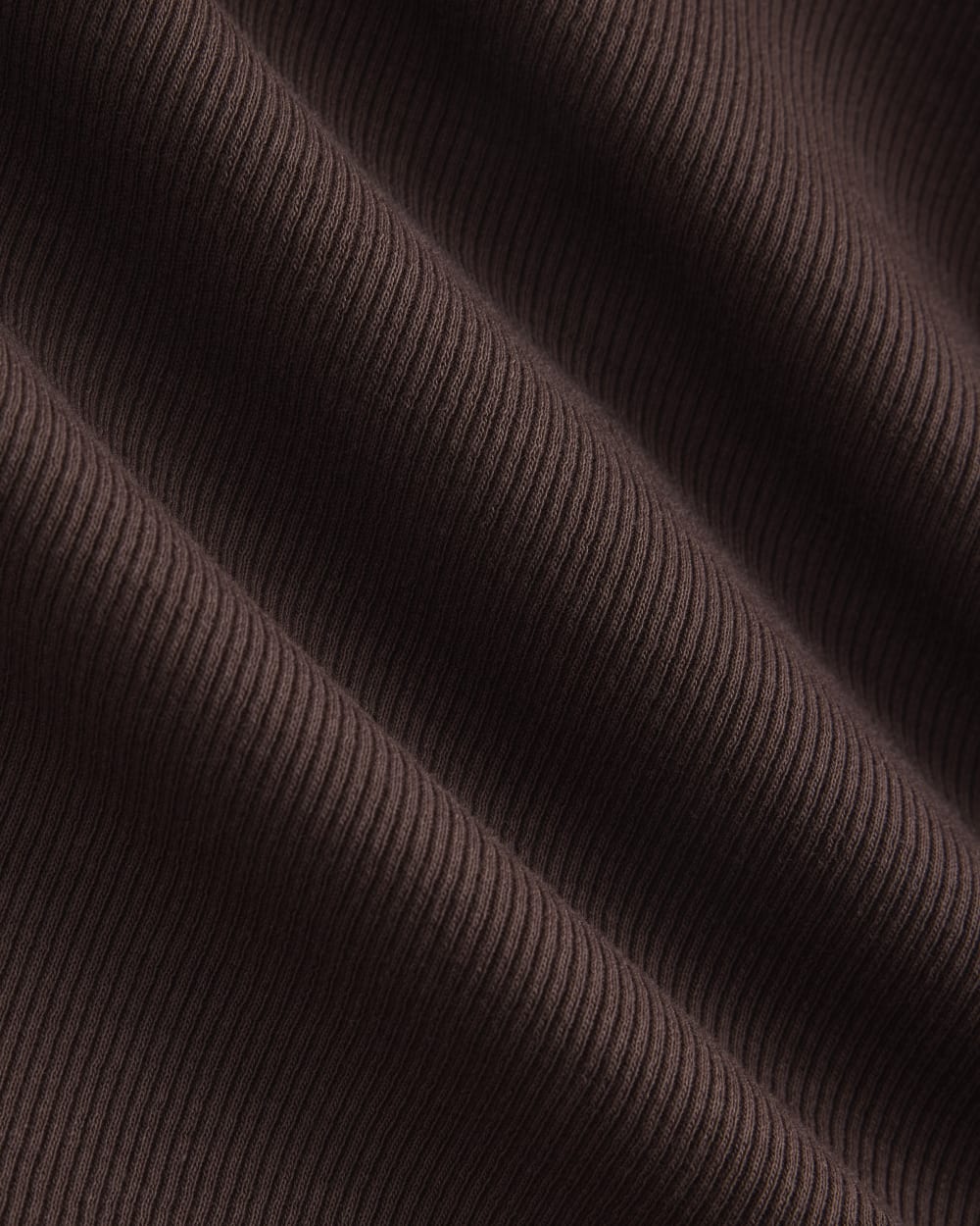 Luxe Rib Racerback Tank in Coffee Bean — detail view