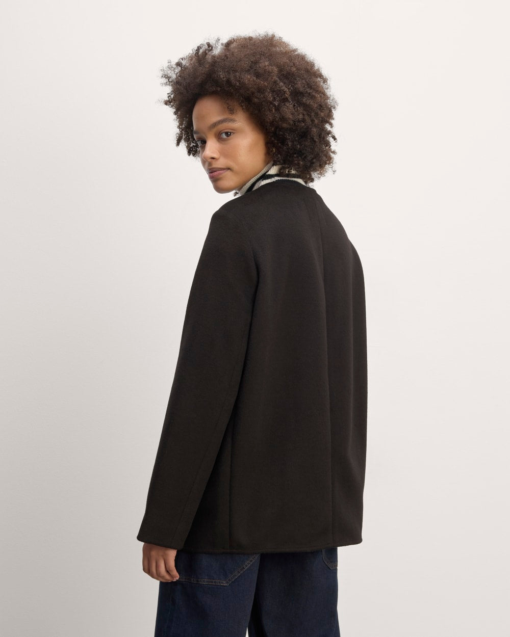 The October Coat in Black — detail view