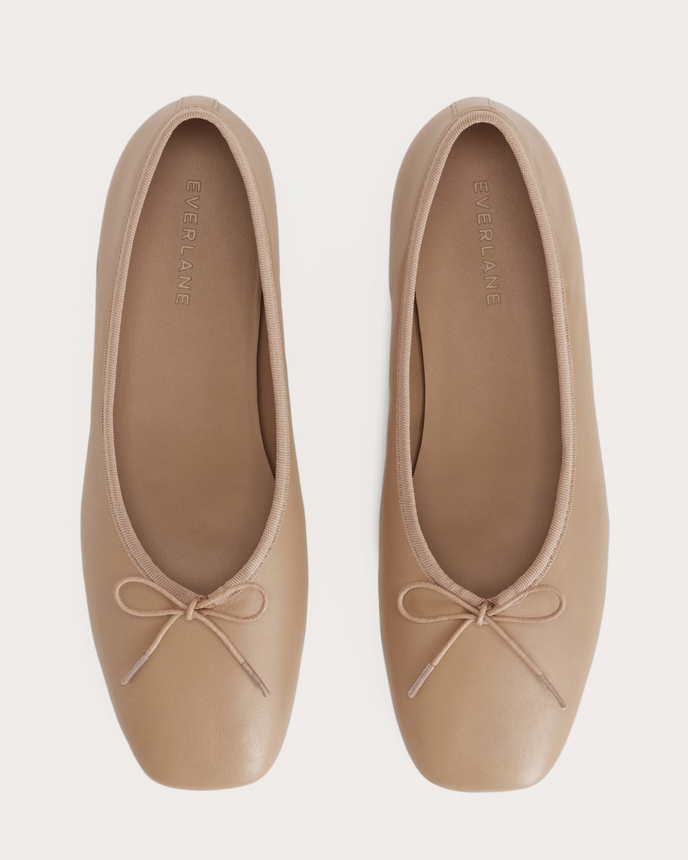 The Day Ballet Flat in Blush Tan — detail view