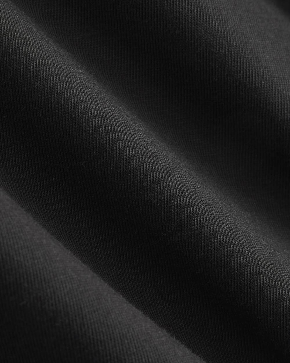 Oversized Seamed Tee in Black — detail view