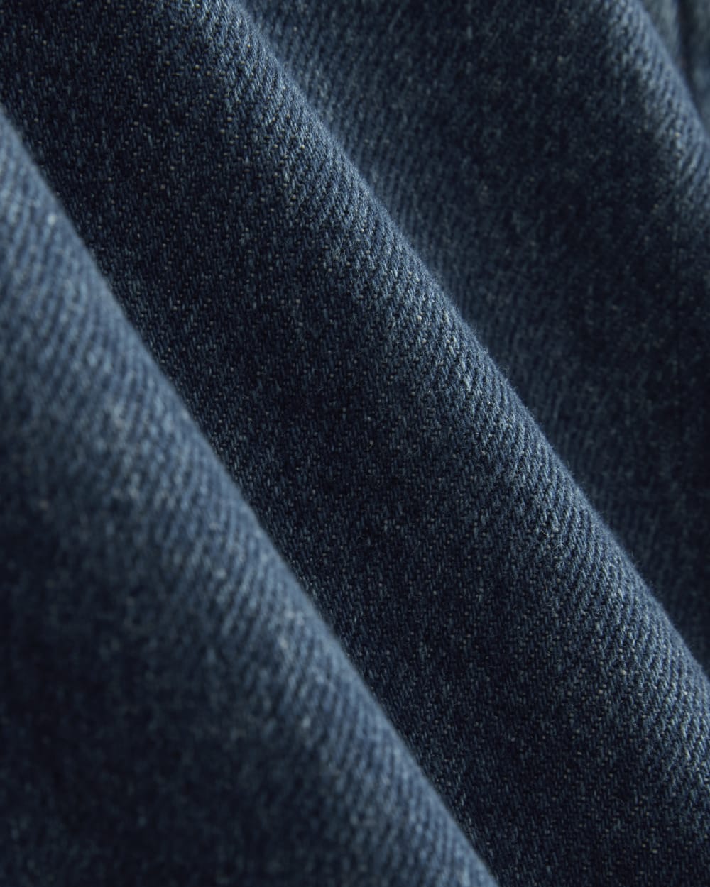 The Oversized Denim Shirt in Tungsten Blue Stone — detail view