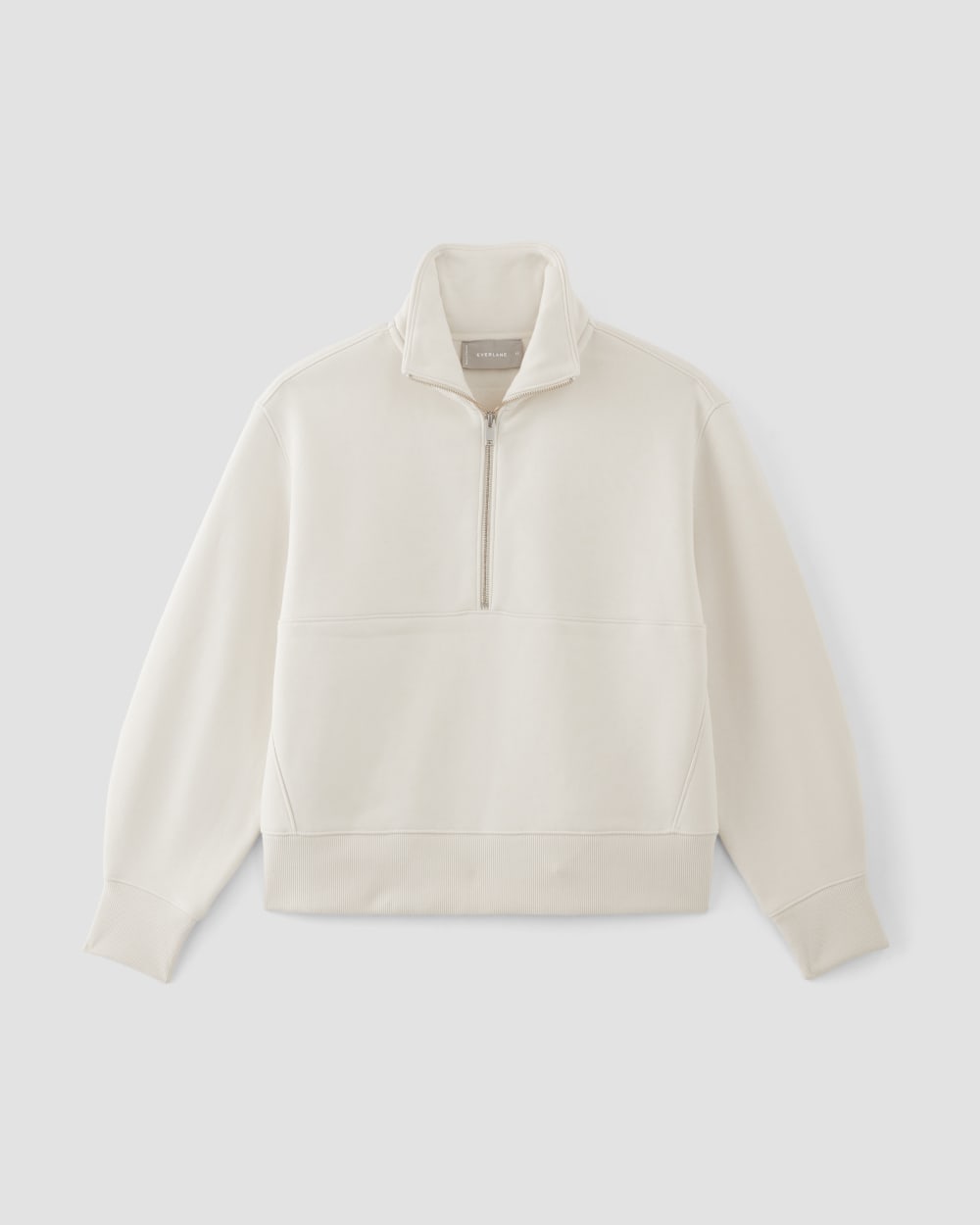 The ReTrack Half-Zip Sweatshirt in Bone — alternate view