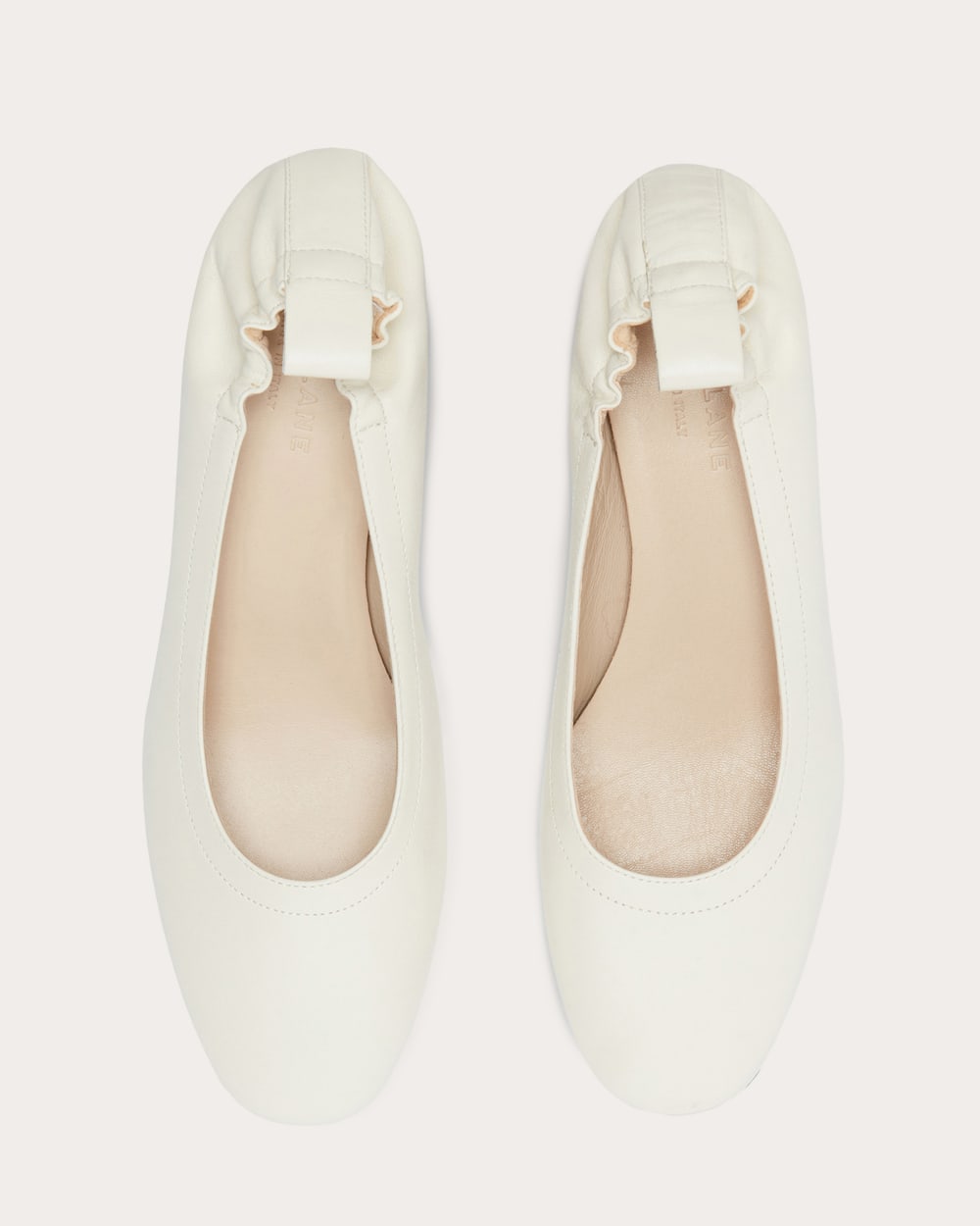 The Day Heel in Narrow Fit in Bone Stacked — detail view