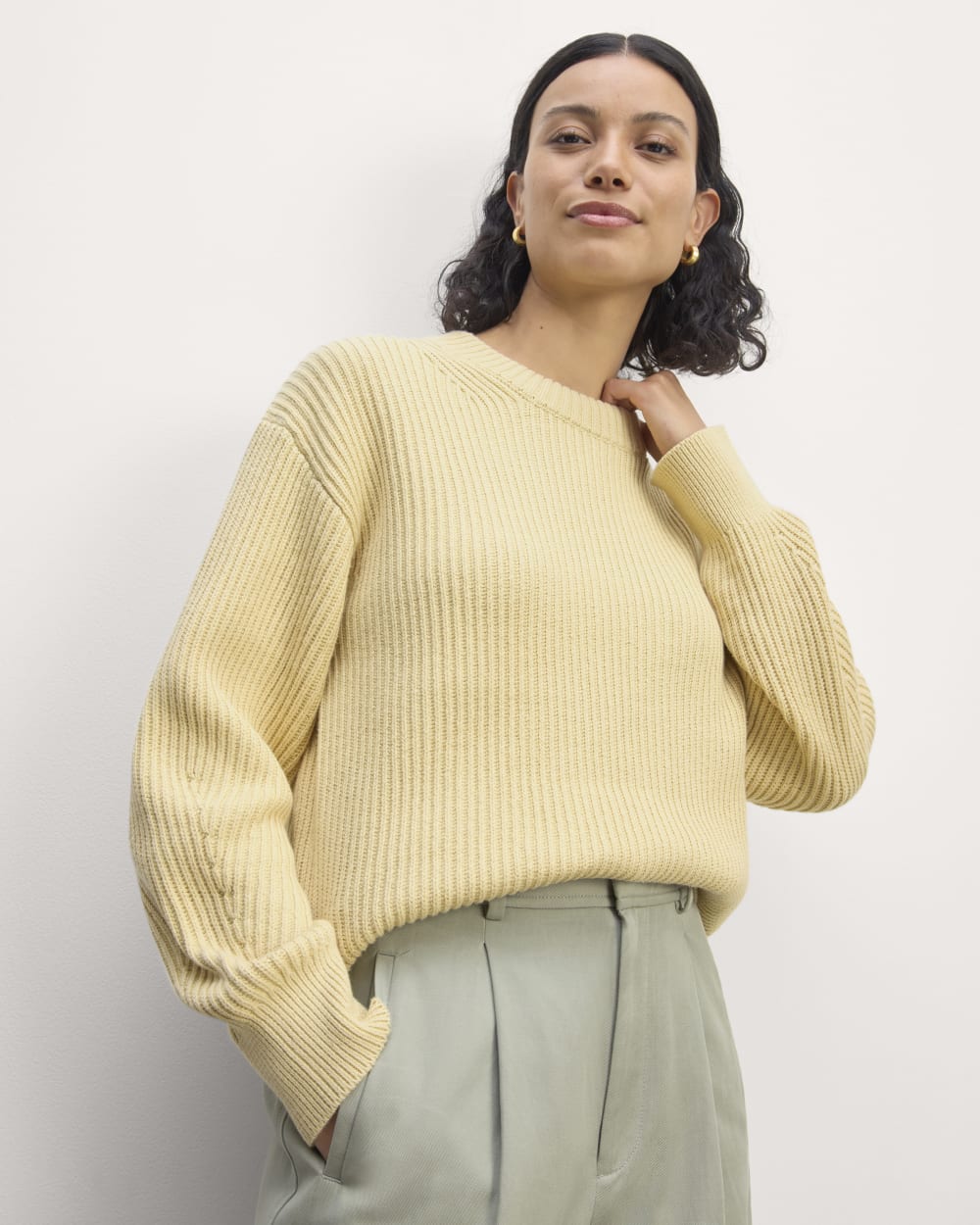 The Cocoon Crew in Everyday Cotton in Parsnip — front view