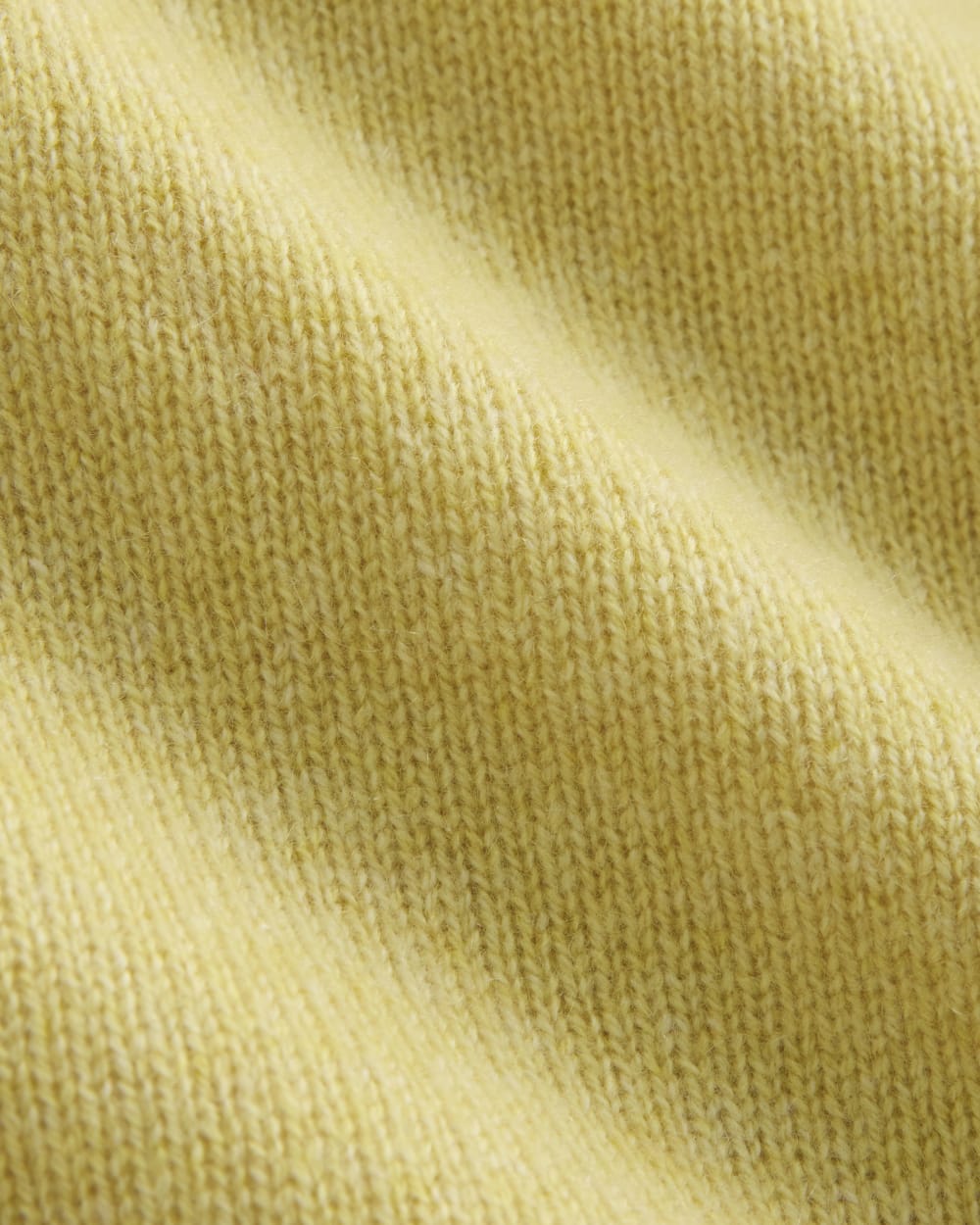 Cashmere Polo Sweater in Double Cream Heather — detail view