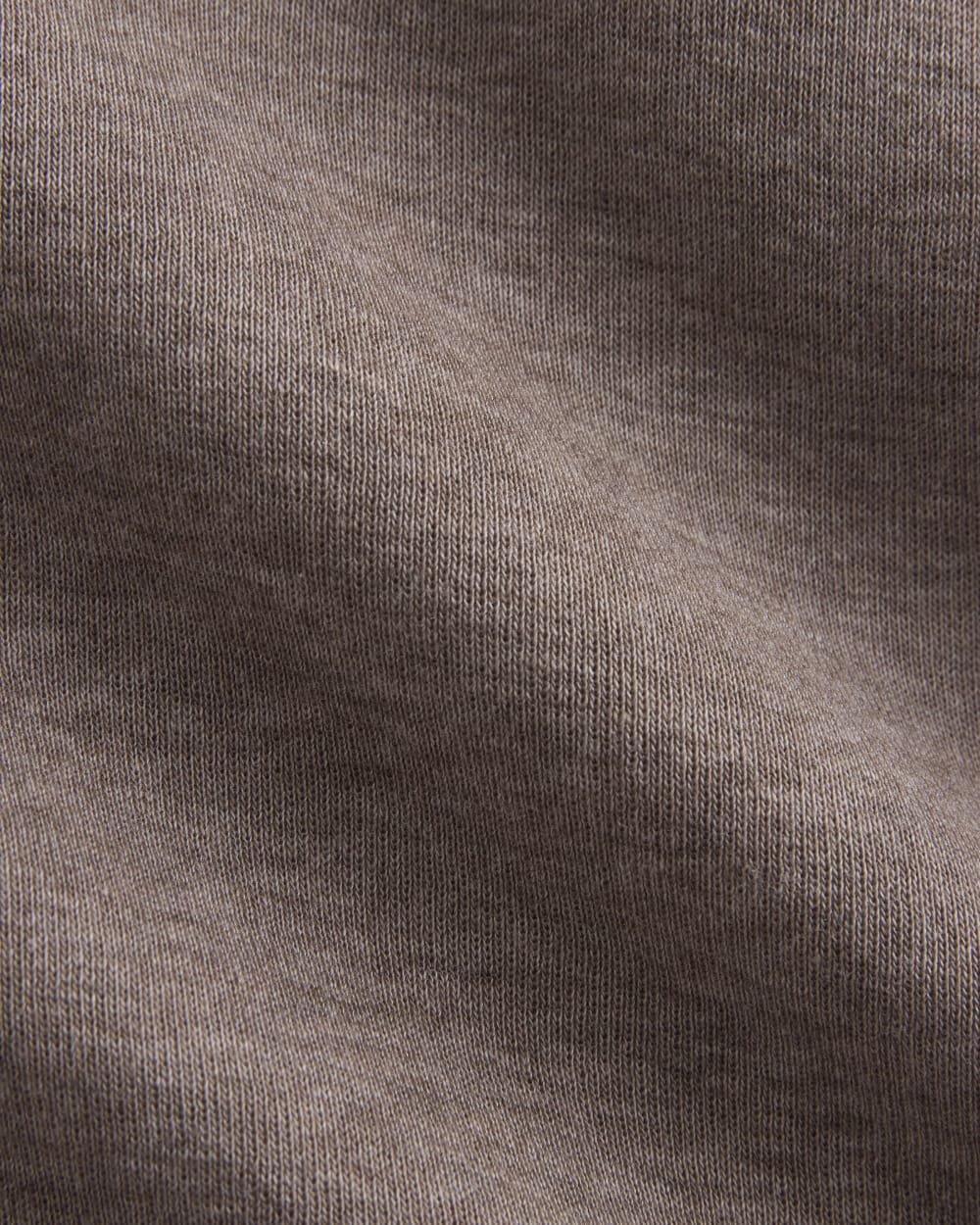 Tissue Short-Sleeve V-Neck Top in Heathered Chocolate Chip — detail view