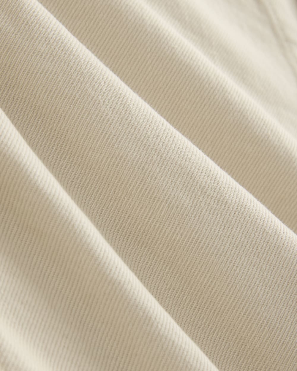 The Ranch Jacket in Garment-Dyed White / Cream — detail view