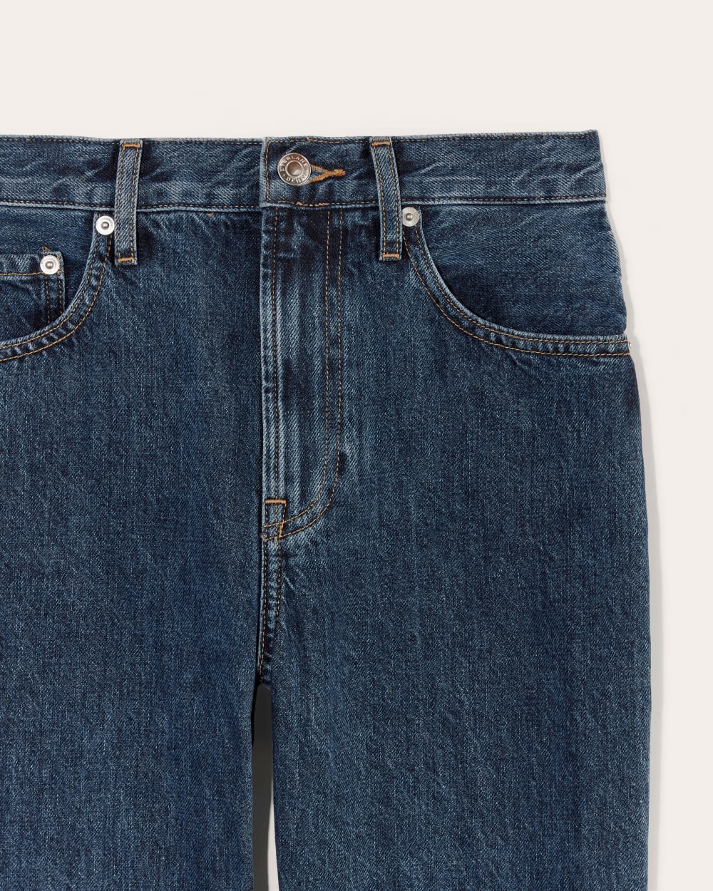 The Cheeky Straight Jean in Indigo — detail view