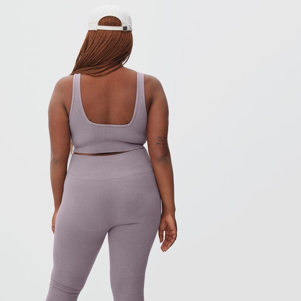 The Seamless Bra in Dusty Lavender — detail view