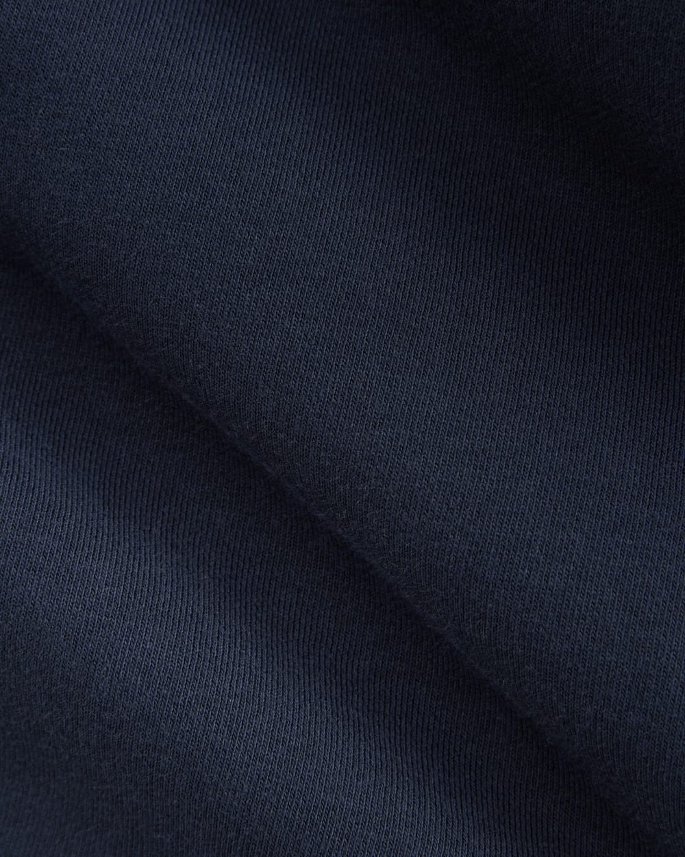 Luxe Fleece Barrel Sweatpant in Navy — detail view