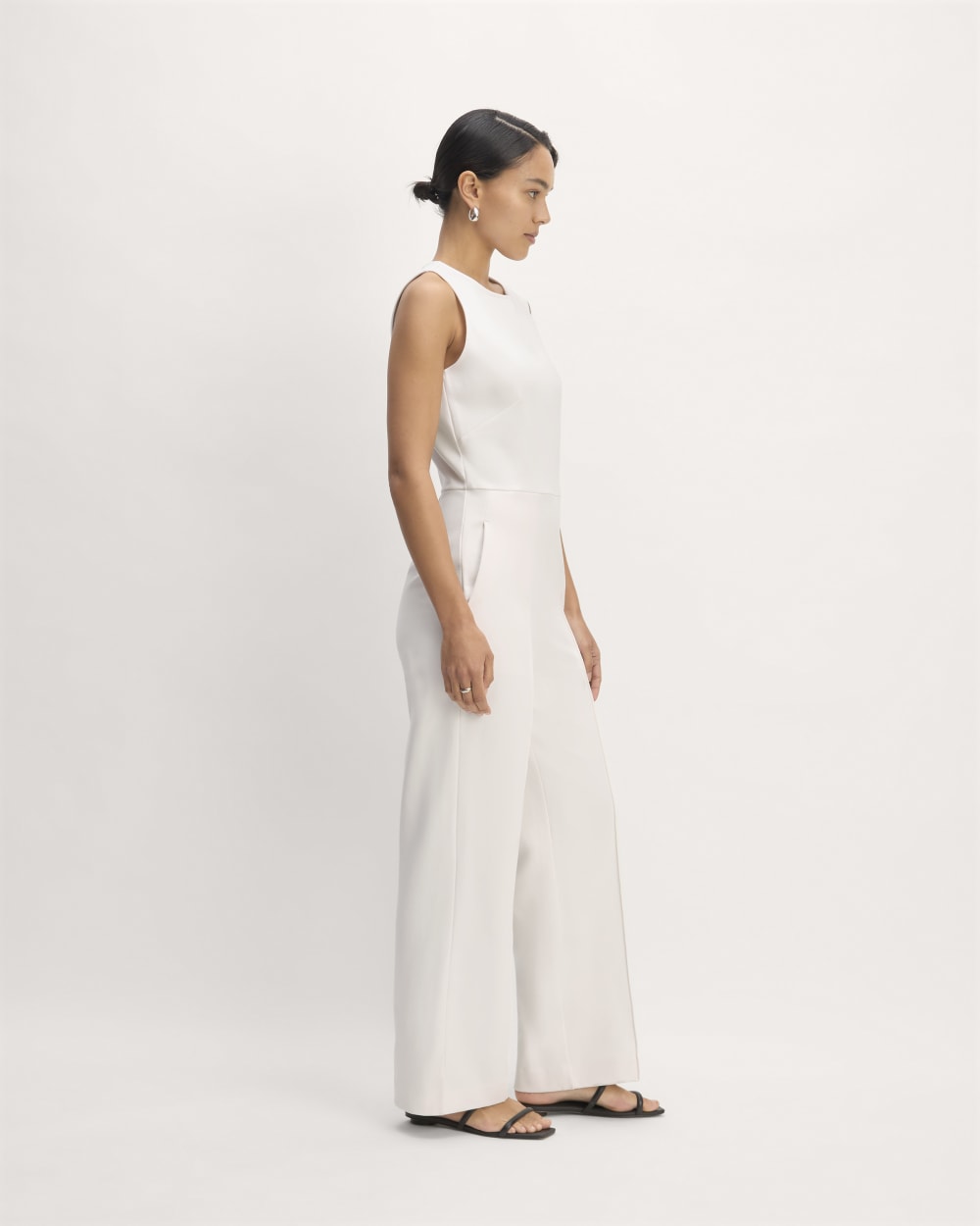 The Dream Jumpsuit in Bone — detail view