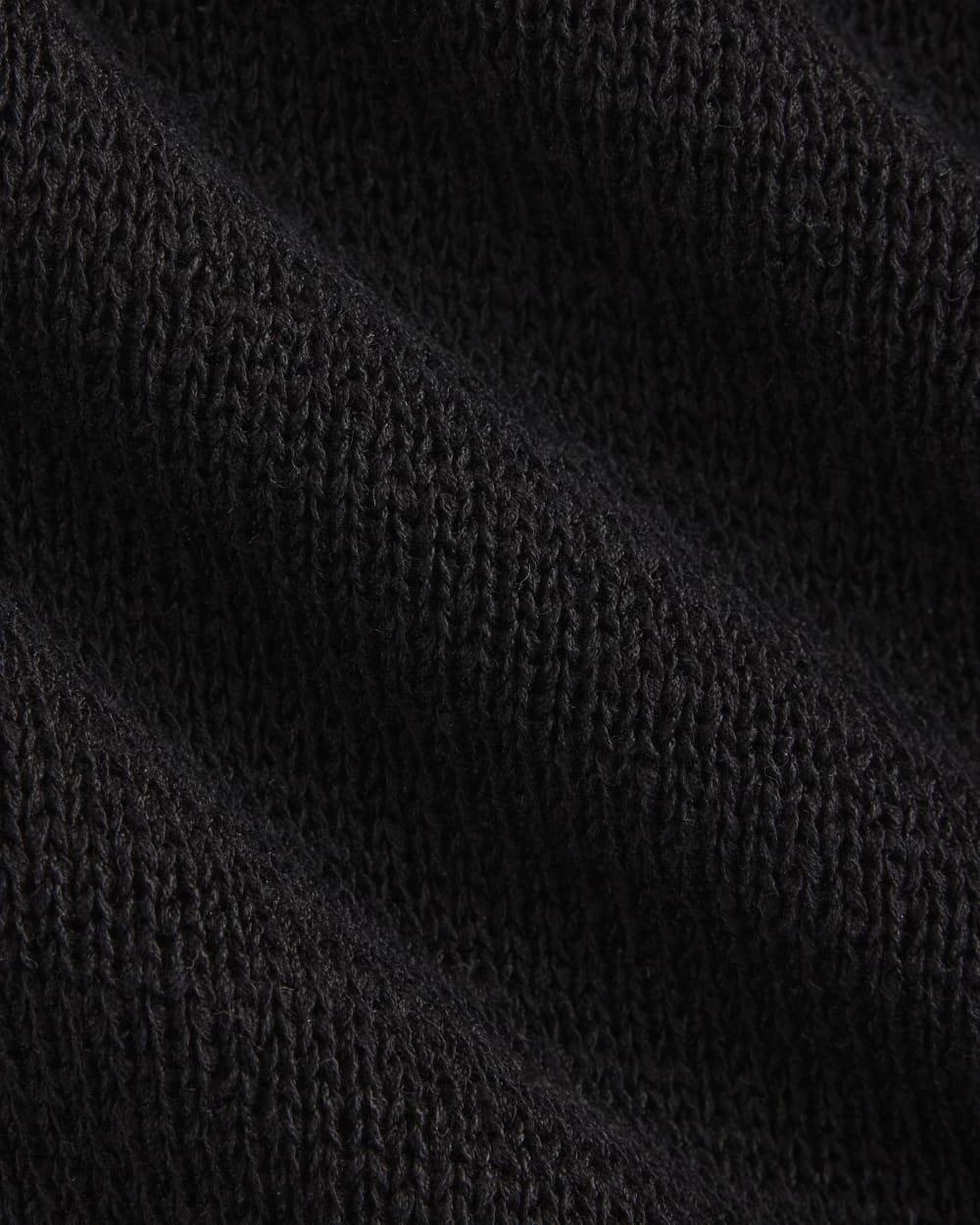 Sweater Racerback Midi Dress in Black — detail view