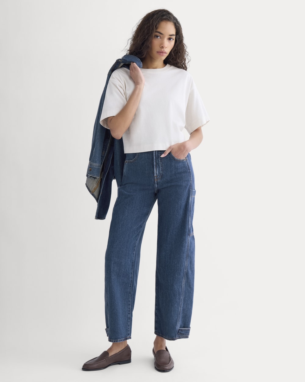 The Way-High® Utility Jean in Tungsten Blue Stone — detail view