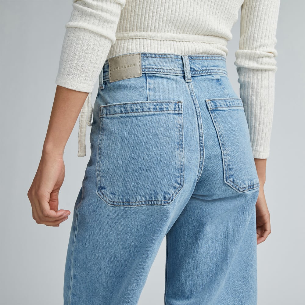 The Mariner Jean in Light Indigo — detail view
