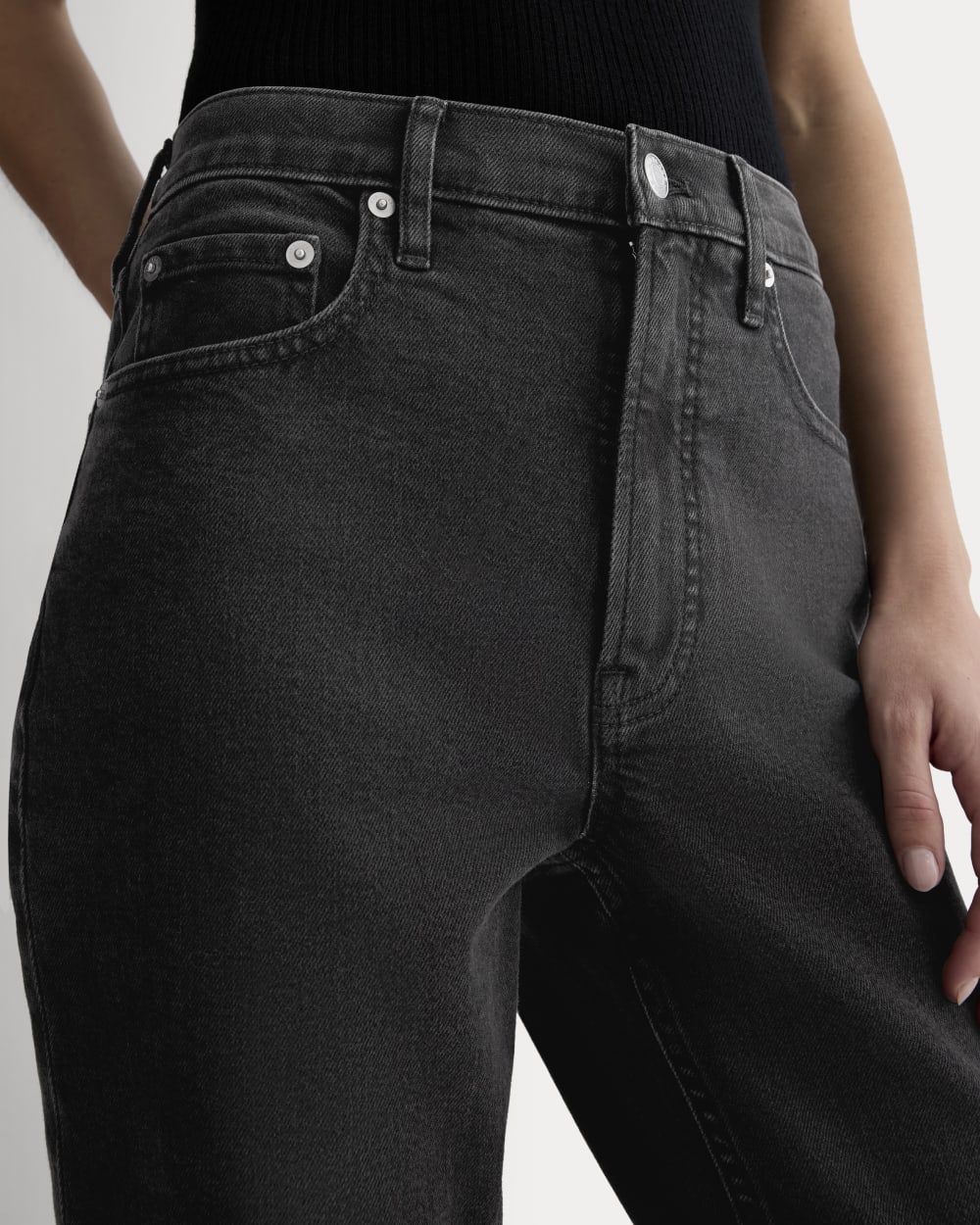 The Original Cheeky® Jean in Washed Black — detail view