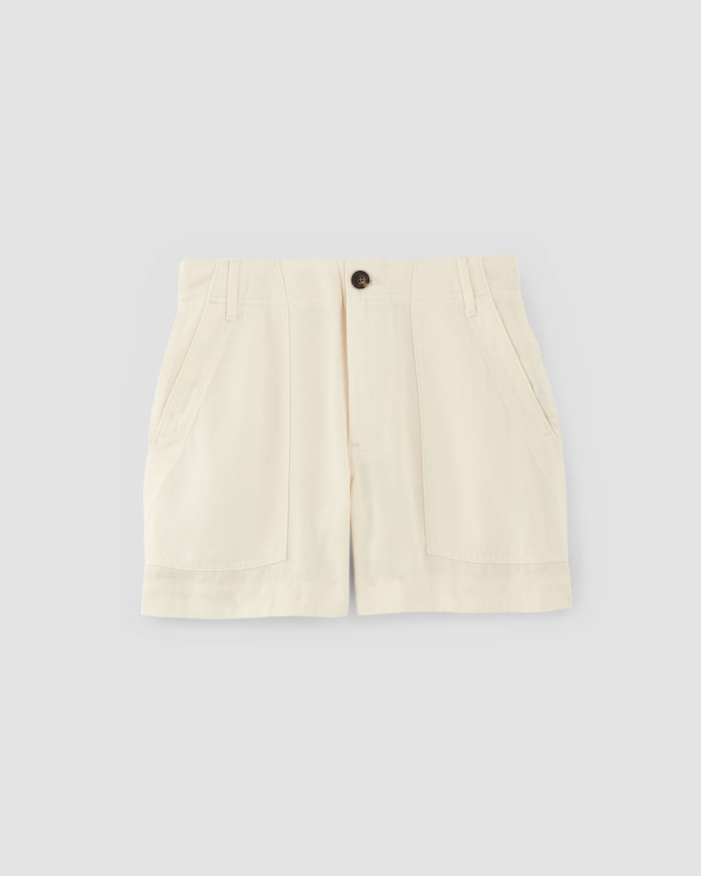 The Utility Short in Buttersoft in Bone — alternate view