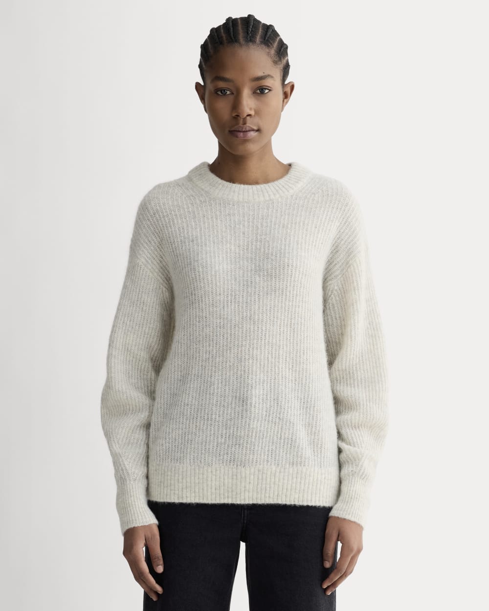 The Cocoon Crew in Alpaca in Almond — detail view