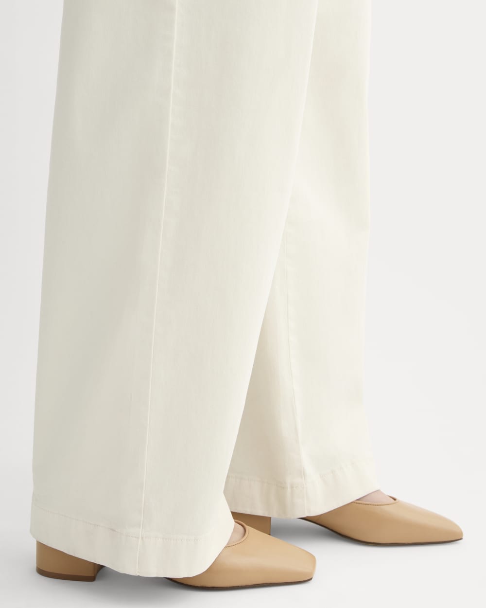 The Ballet Pump in Blush Tan — detail view