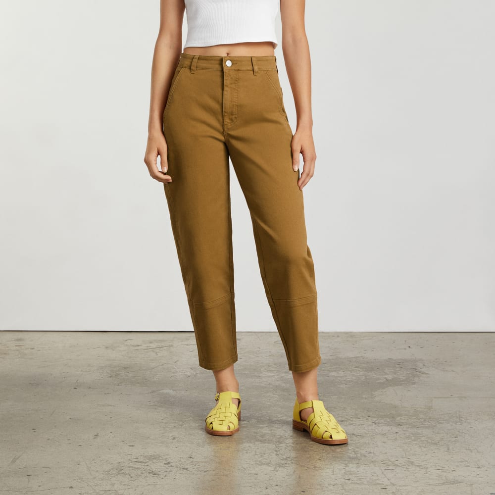 The Utility Barrel Pant in Golden Brown — alternate view