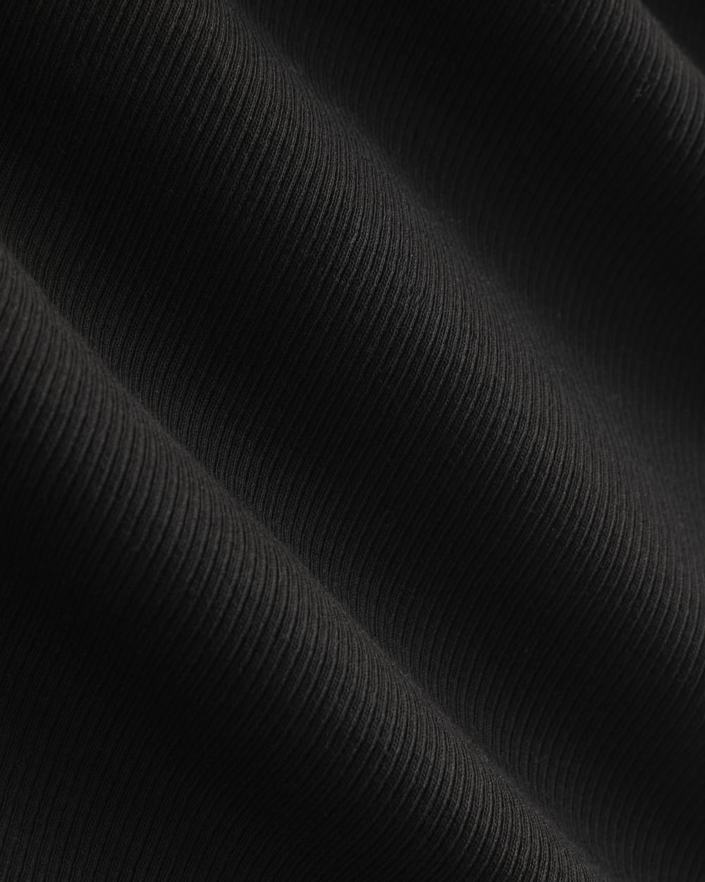 Luxe Rib Racerback Tank in Black — detail view