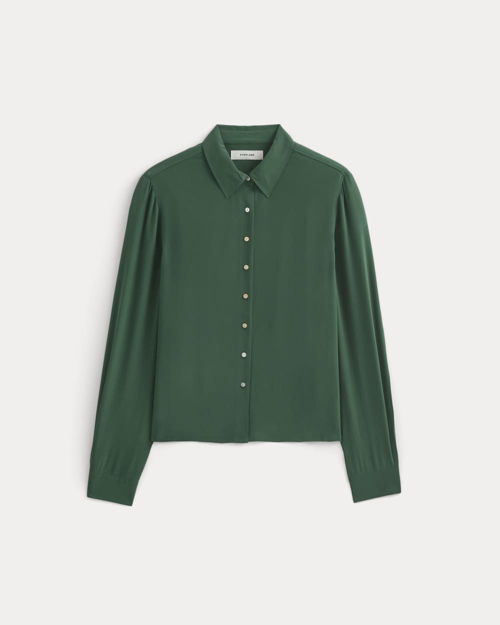 Shrunken Top in Washable Silk in Hunter Green — alternate view