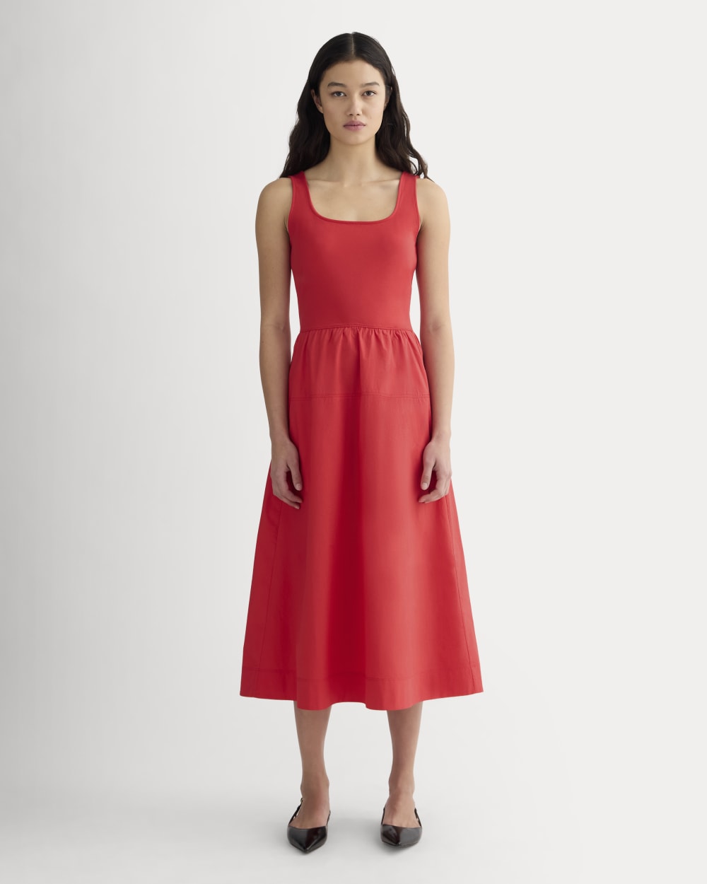 The Form Riviera Dress in Classic Red — front view