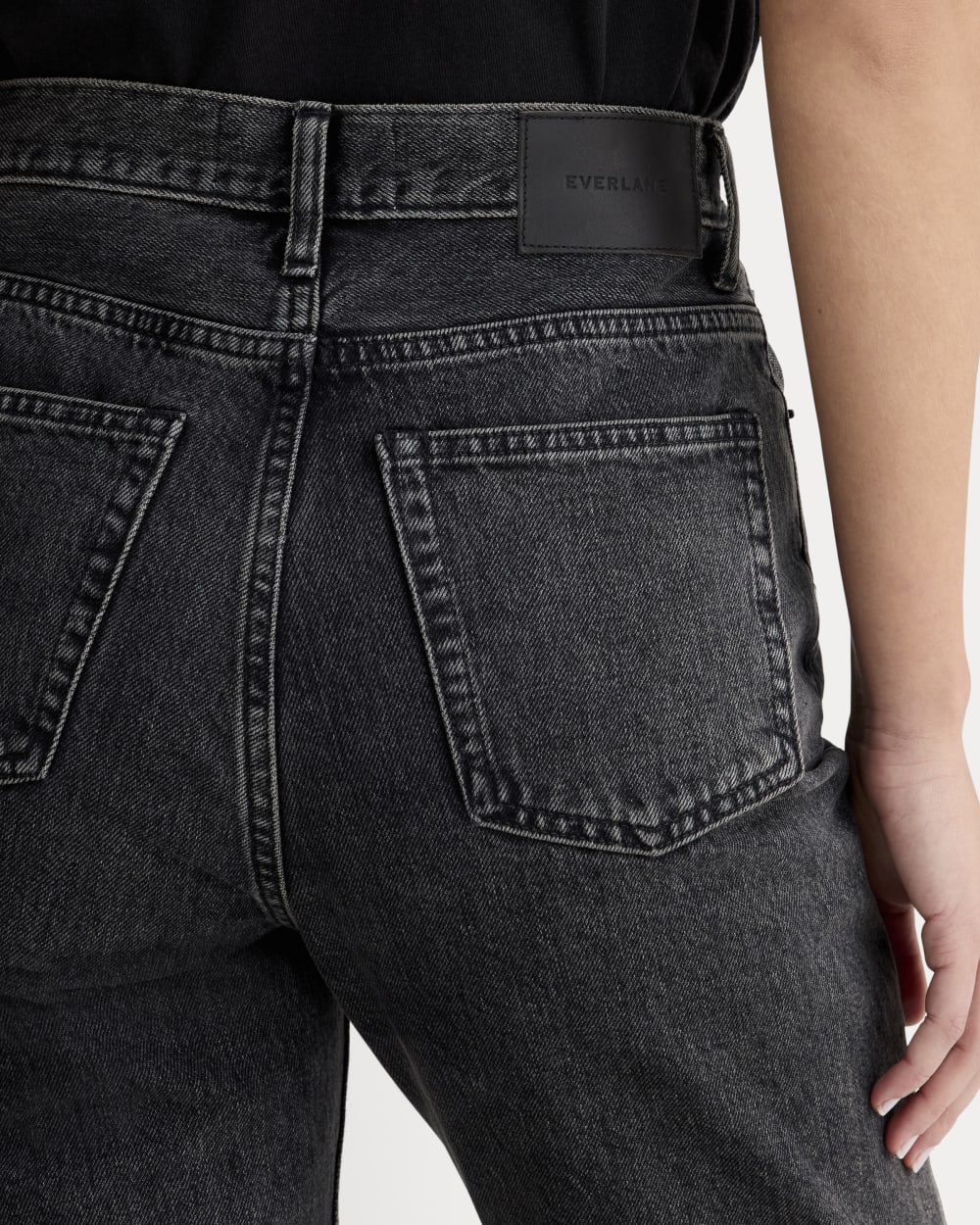 The ’90s Cheeky® Jean in Washed Black — detail view