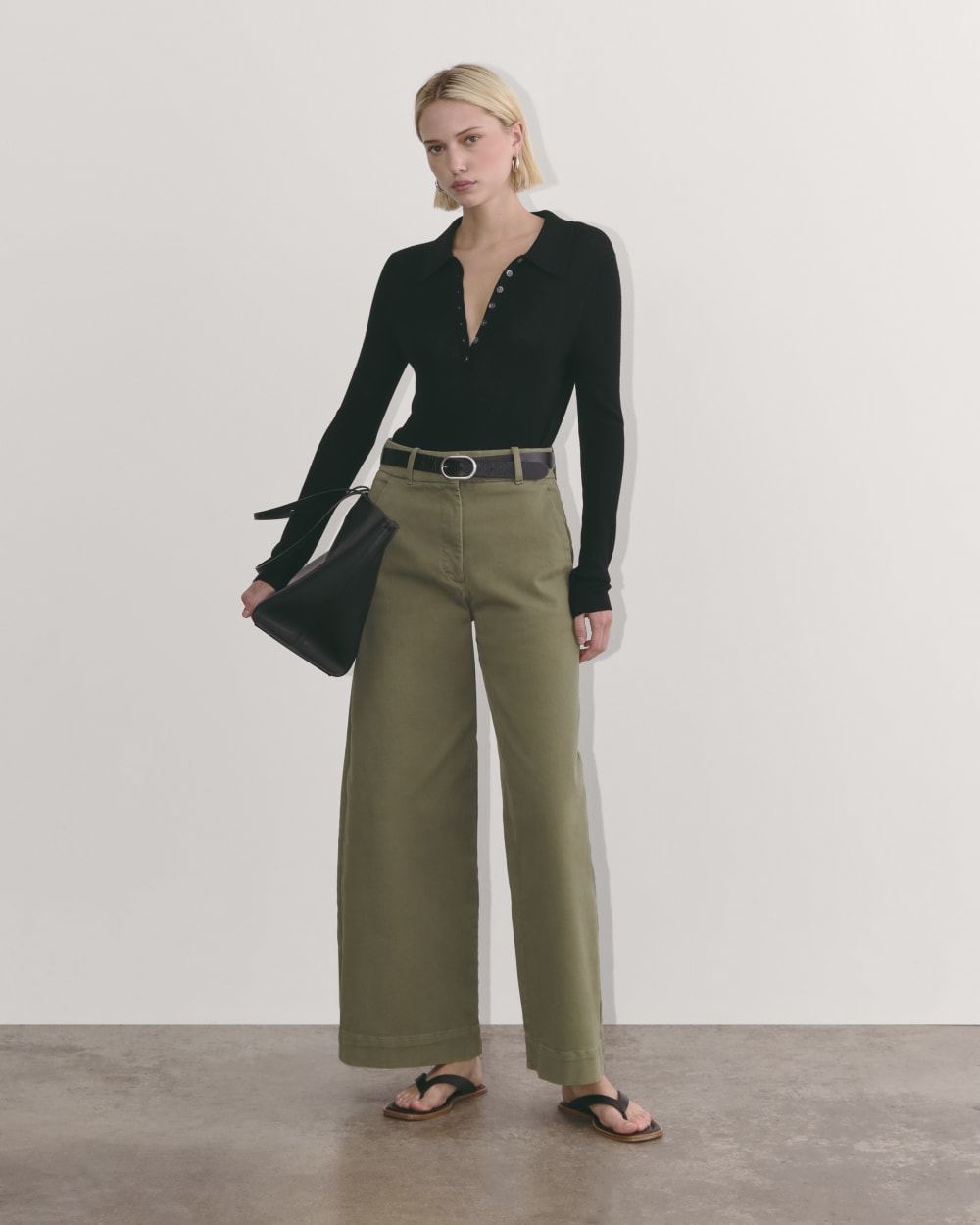 The Phoebe Trouser in Kalamata — front view