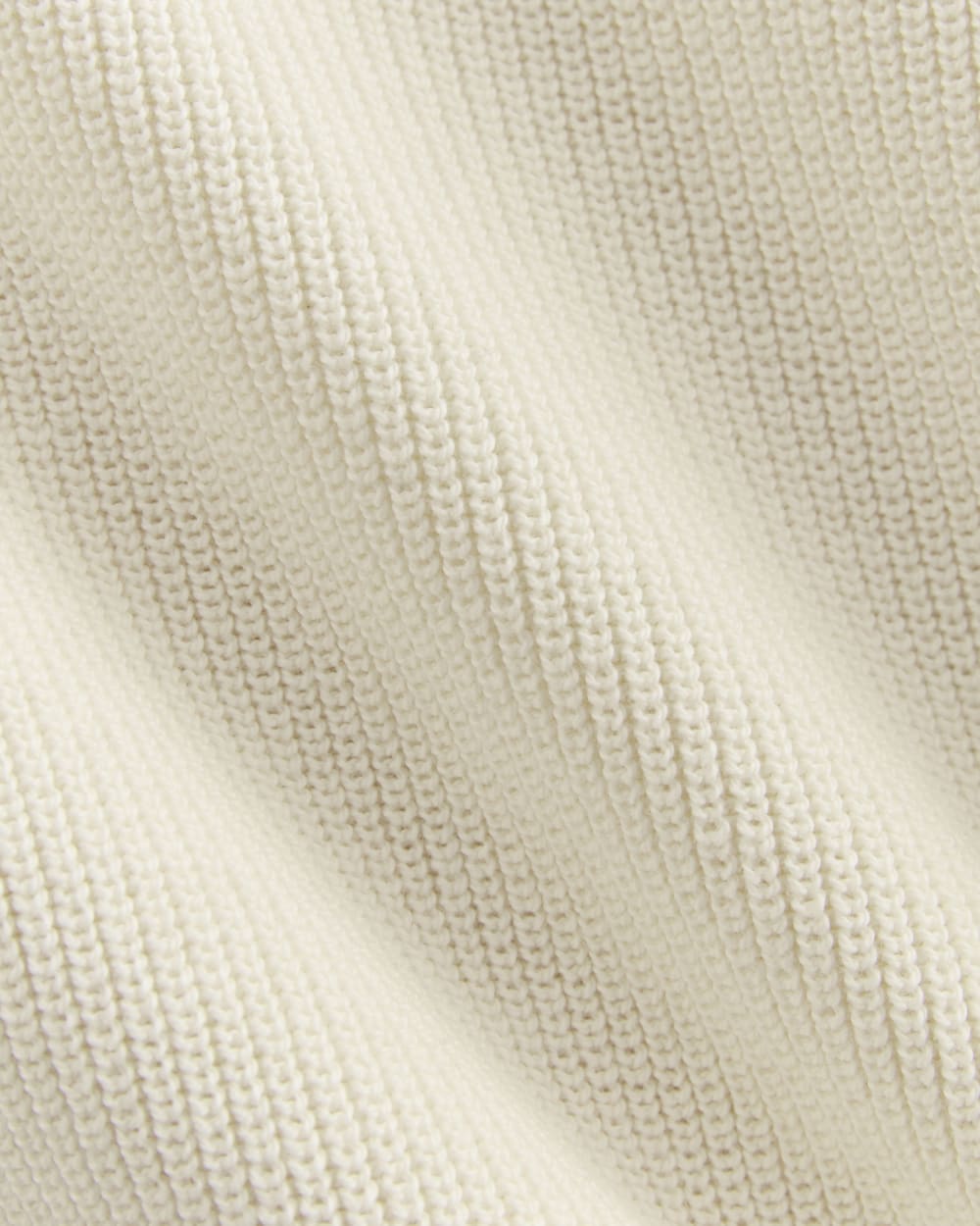 The Slouchy Funnel Neck in Everyday Cotton in Canvas — detail view