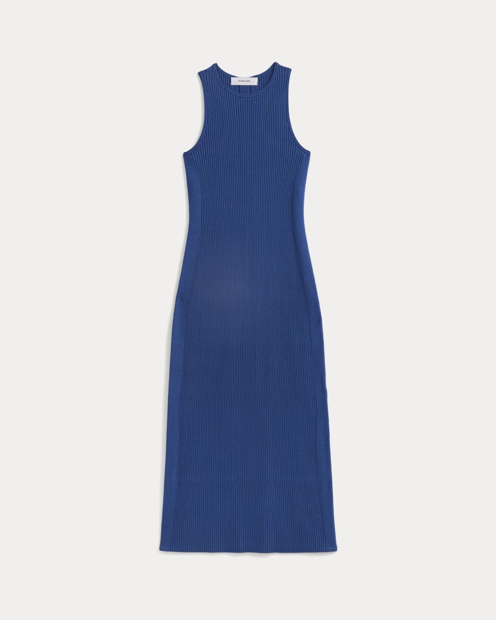 Cutaway Ribbed Midi Dress in Estate Blue — alternate view