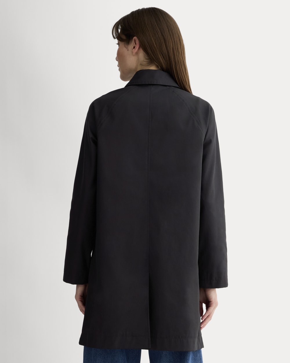 The Mac Coat in Black — detail view