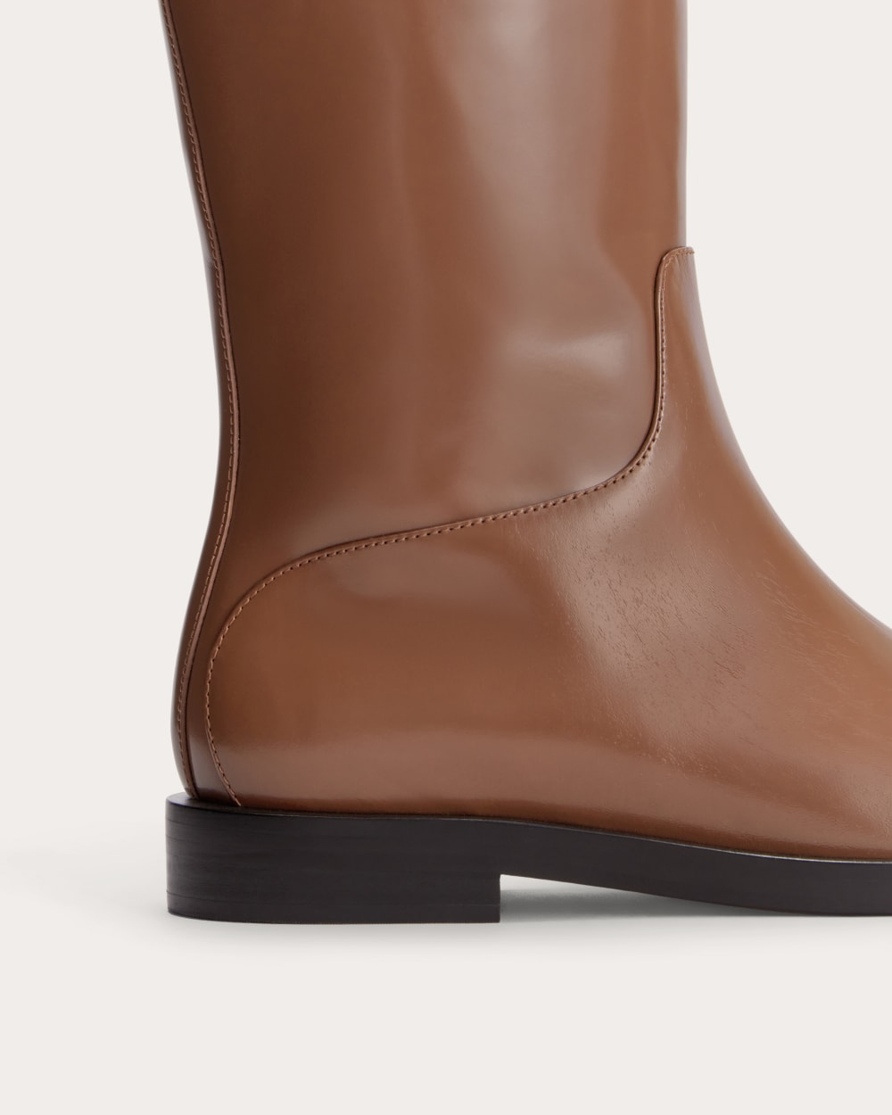 The Riding Boot in Rum — detail view
