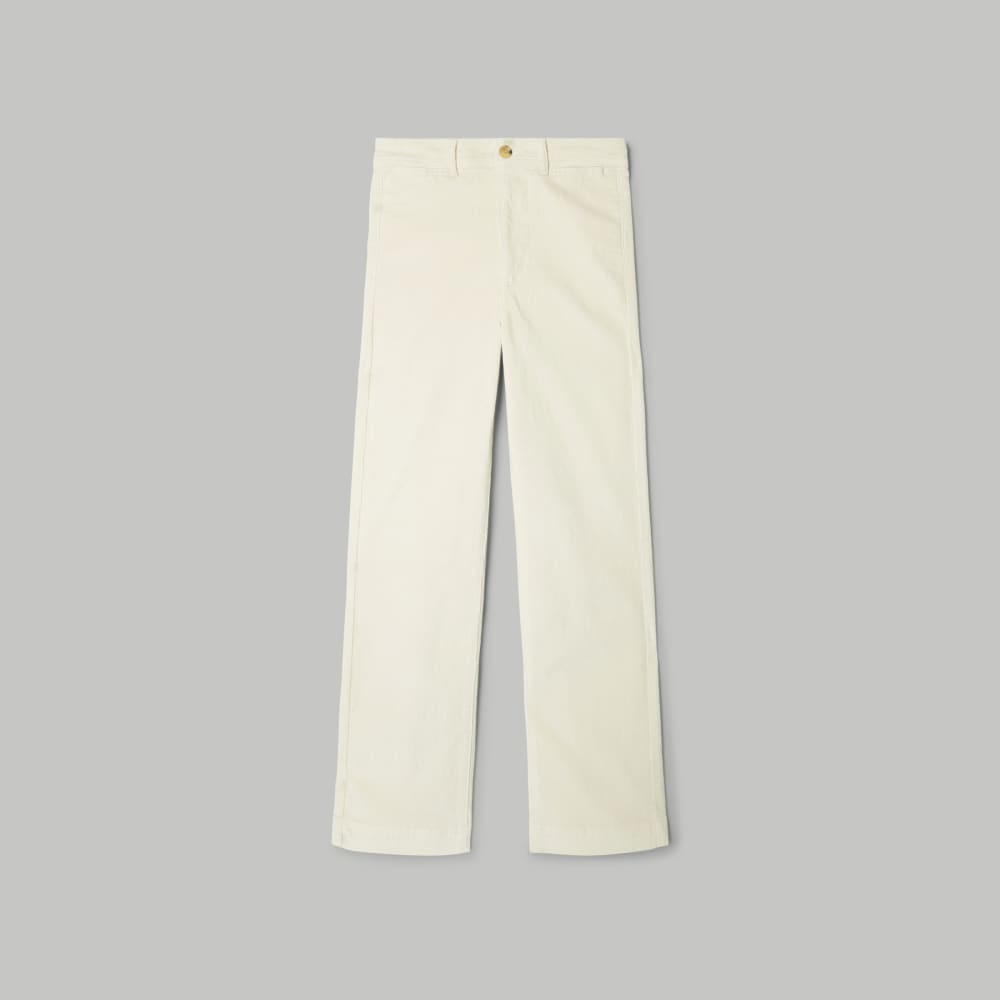 The Corduroy Wide-Leg Pant in Canvas — alternate view
