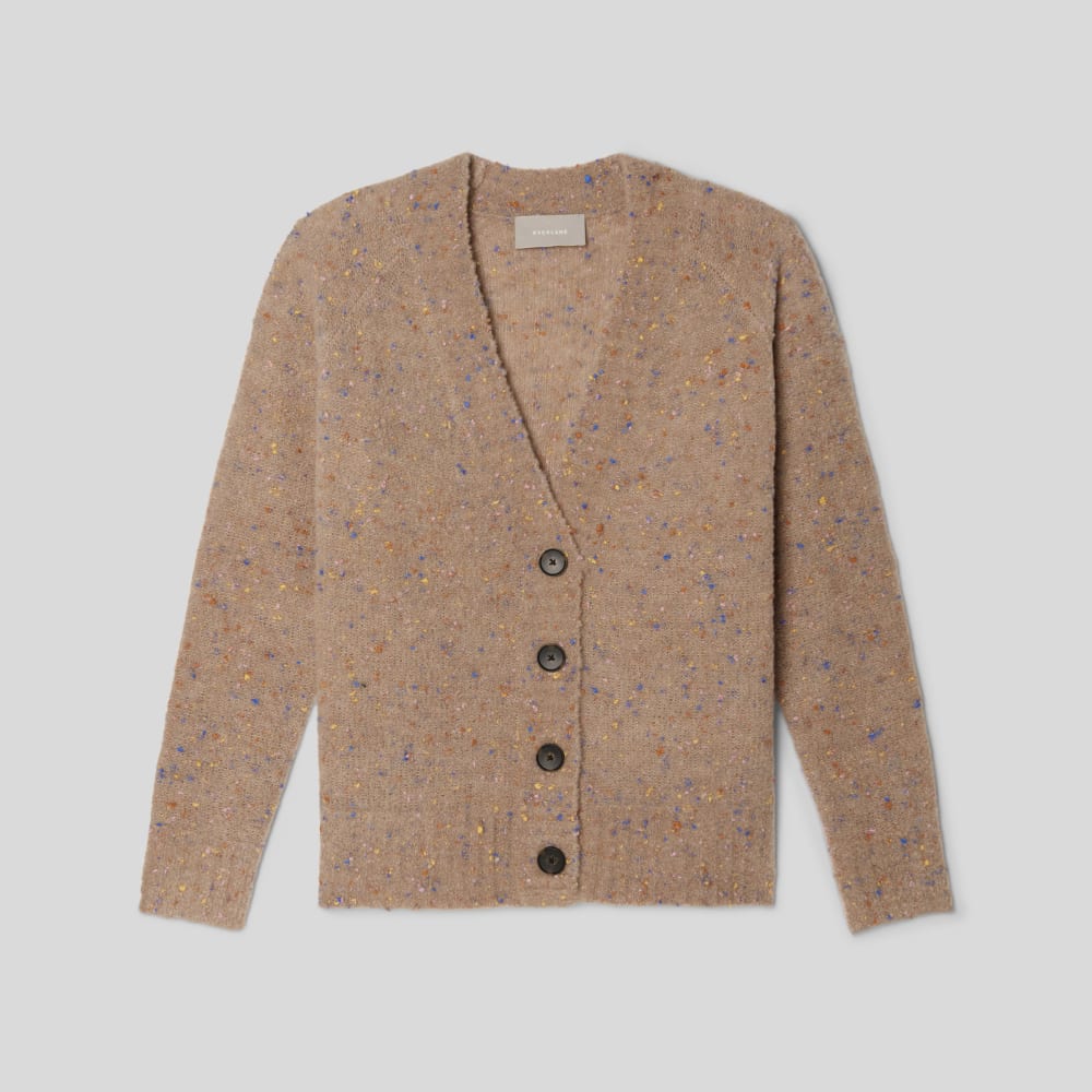 The Confetti Cardigan in Taupe Multi — alternate view