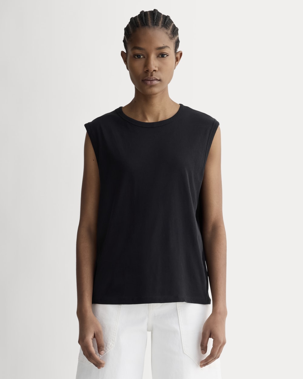 The Air Muscle Tank in Black — front view